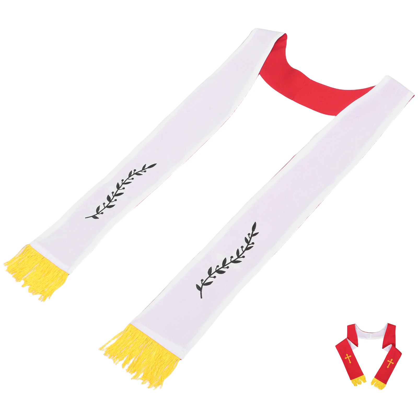 Stole Wedding Shawl - 양면 착용 가능한 성직자 스톨, 자수
