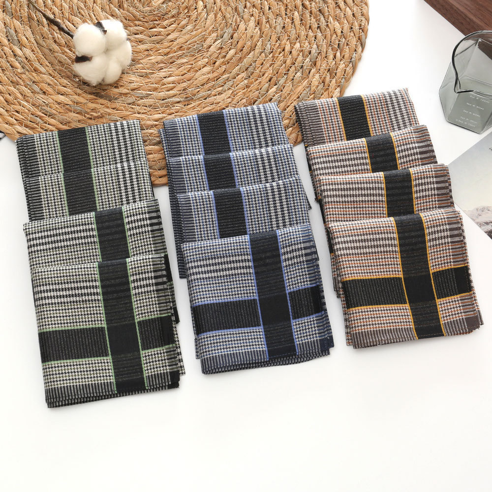 3/6/12개 남성용 순면 손수건 빗질한 실 고급 비즈 - Handkerchief Cotton Men 리뷰 및 가격
