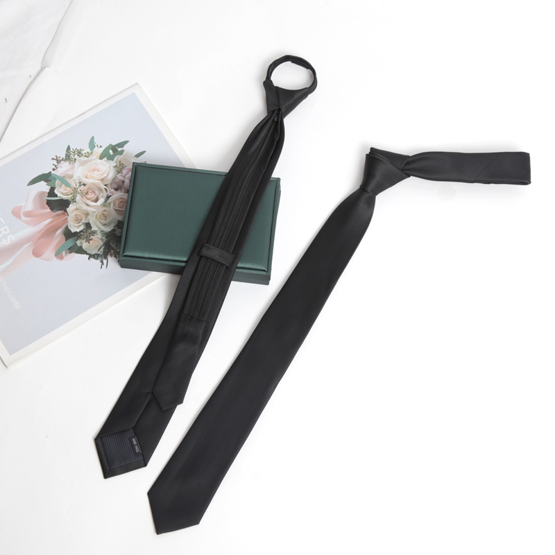 블랙 컬러 지퍼 타이 수제 고품질 넥타이 스키니 6CM - Skinny Tie Men 리뷰 및 가격