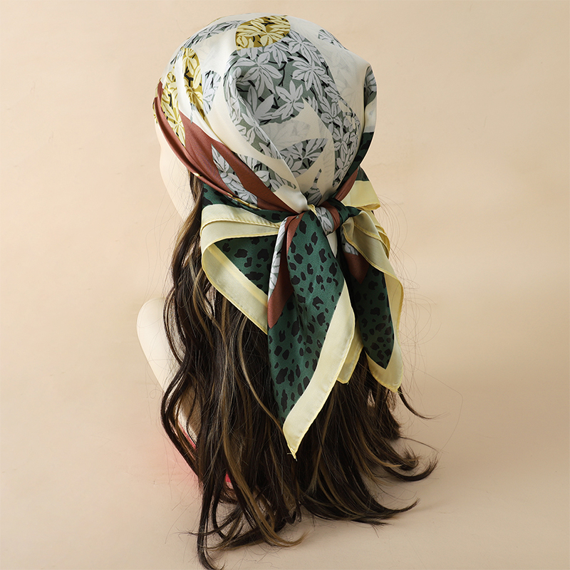 70x70cm 여성 스카프 실크 느낌 헤어 넥 스퀘어  - Ascot Neck Scarf 리뷰 및 가격