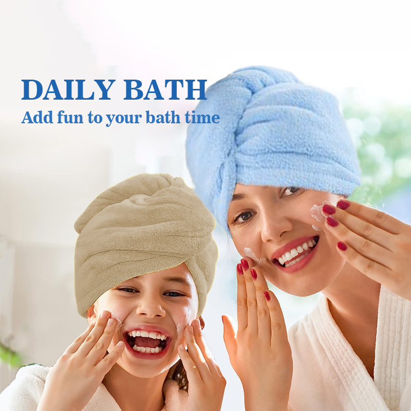 여성용 마이크로 화이버 헤어 타올 랩, 샤워 스파 헤드 - Head Wrap Turban 리뷰 및 가격